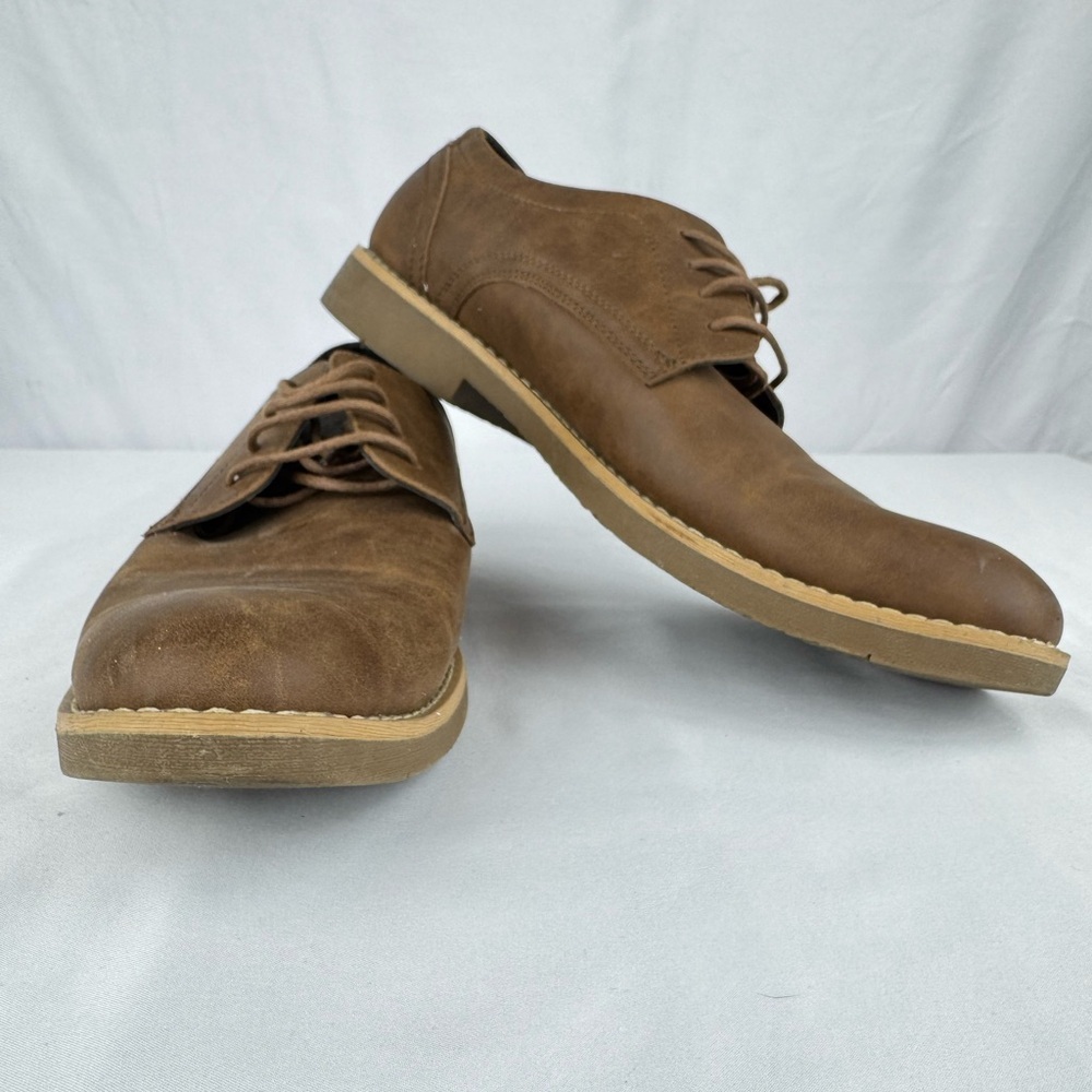 Perry Ellis Portfolio Men’s Casual Brown Dress Shoes